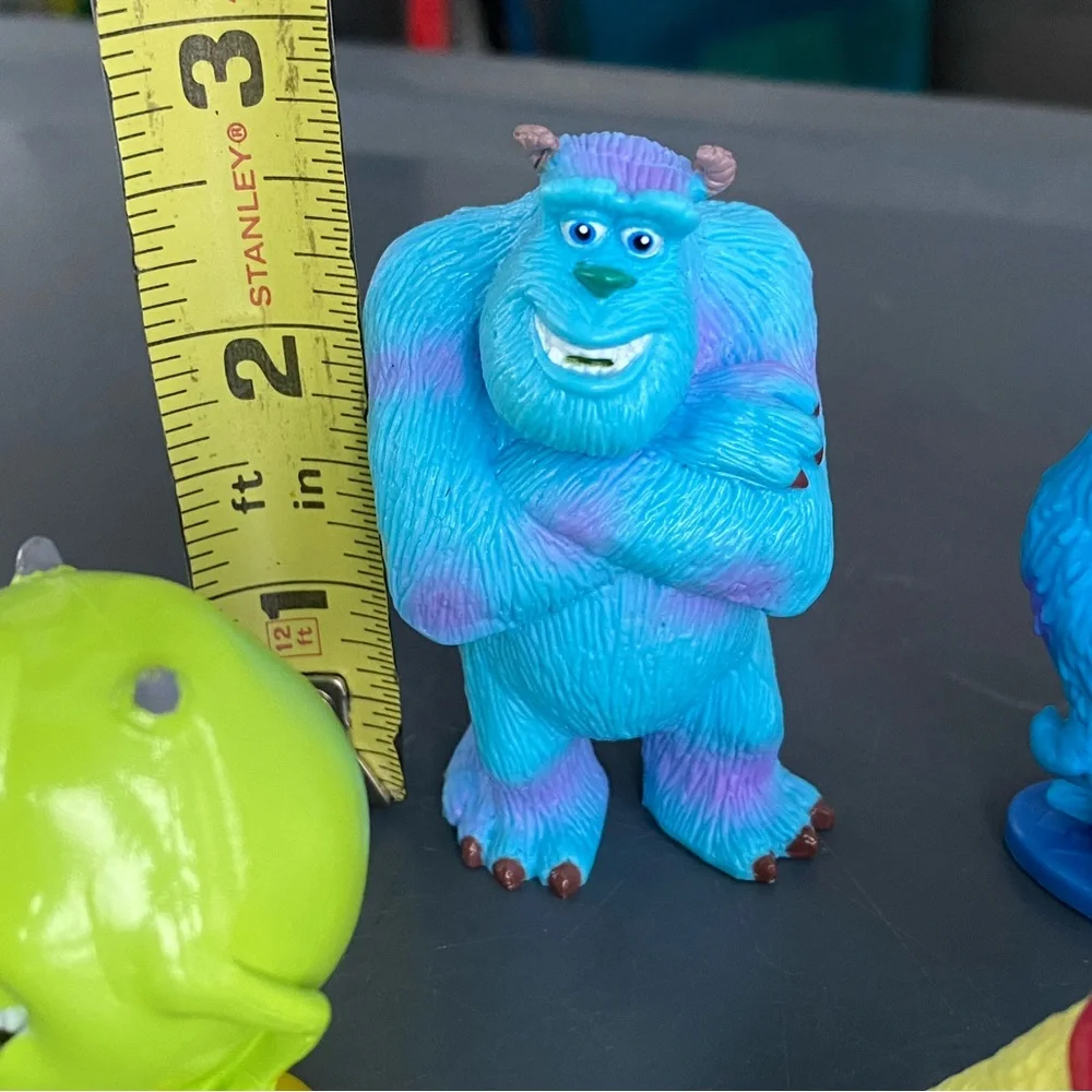 Lot 5 Vintage Monsters Inc Toy Figures Mike Randall Raz Playset Cake Toppers